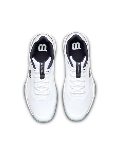WILSON Men's Courtglide Padel Shoe - White/Navy Blazer/Quarry