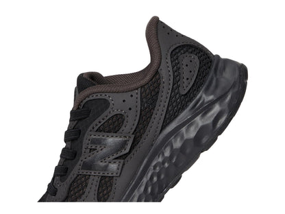 New Balance Kid's Fresh Foam Arishi Lux V1 Bungee Running Shoe, Black/Black Cement