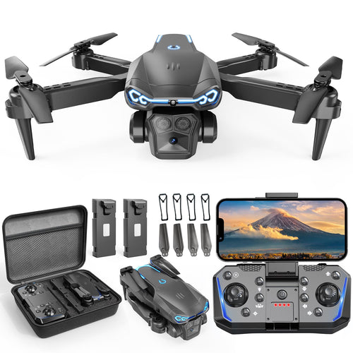 X-shop Dron Plegable con Cámara 1080P (Con 2 Baterías)