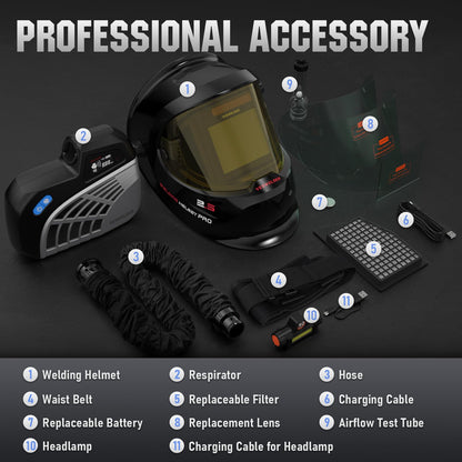 YESWELDER Casco de Soldadura Auto-oscurecible (LYG-Q800D)