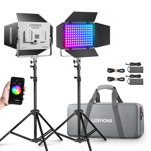 Godox Panel de Luz LED de Video RGB LP600R (Paquete de 2 / 60W)