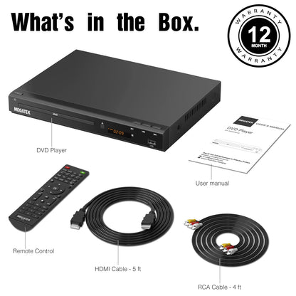 MEGATEK Reproductor de DVD HDMI Multirregión