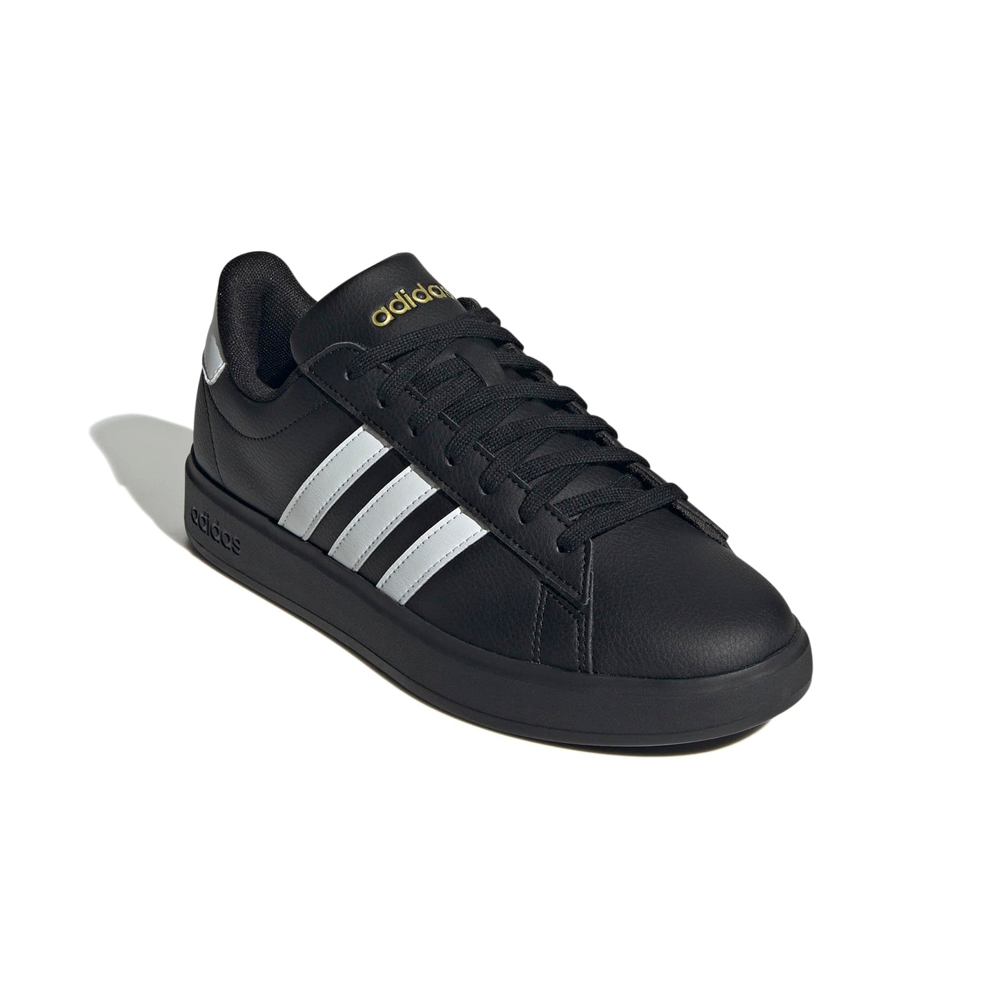 Adidas Women's Grand Court 2.0, Black/White/Gold Metallic