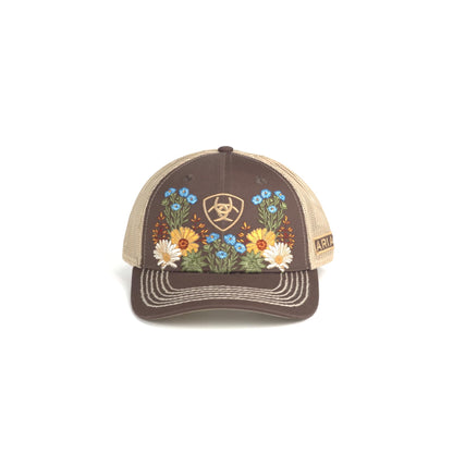 ARIAT Gorra Vintage Flowers para Mujer (Marrón)