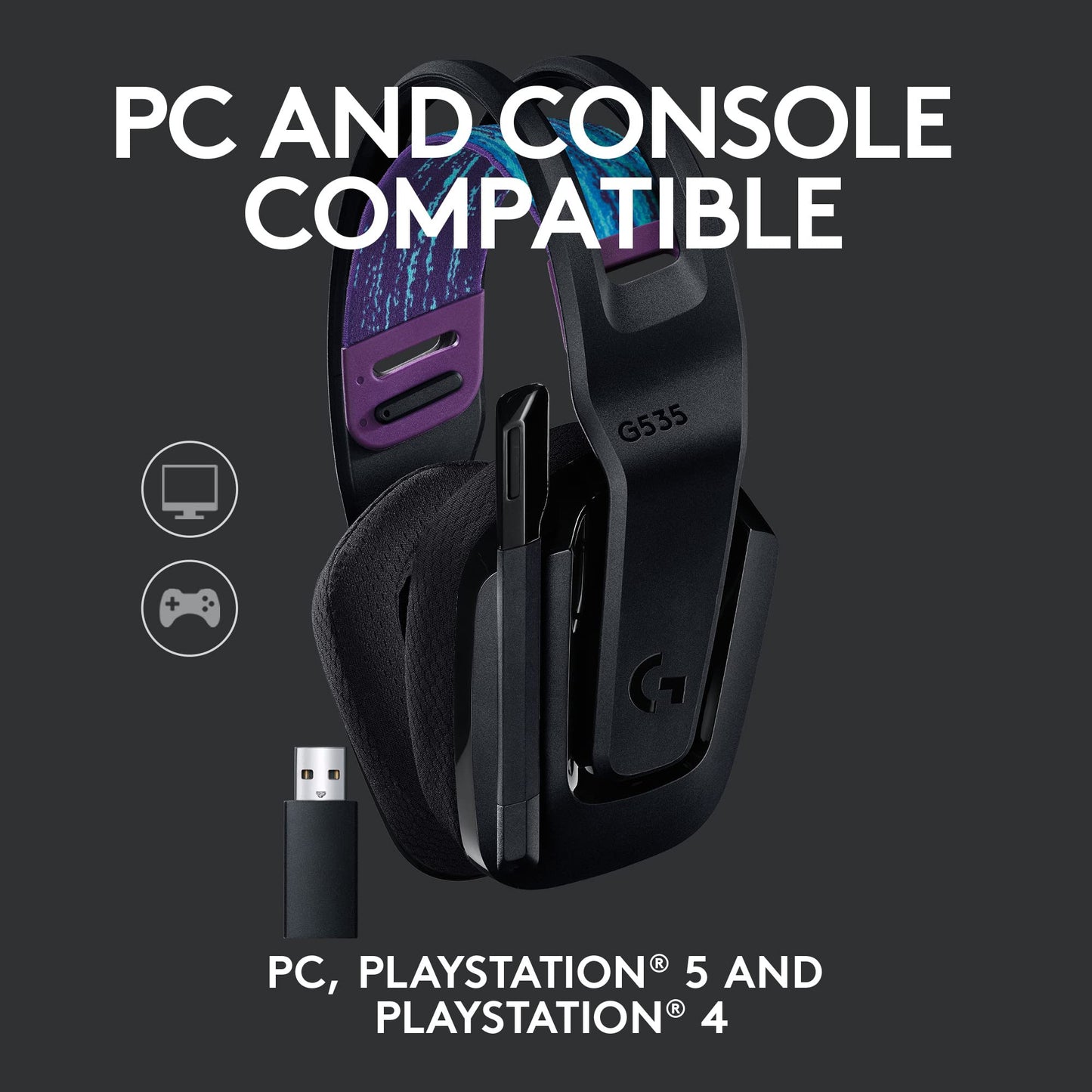 Logitech Auriculares Inalámbricos para Juegos G535 Lightspeed (Negro)