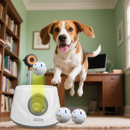 ZAPELL Lanzador de Pelotas Automático para Perros (Blanco y Gary)