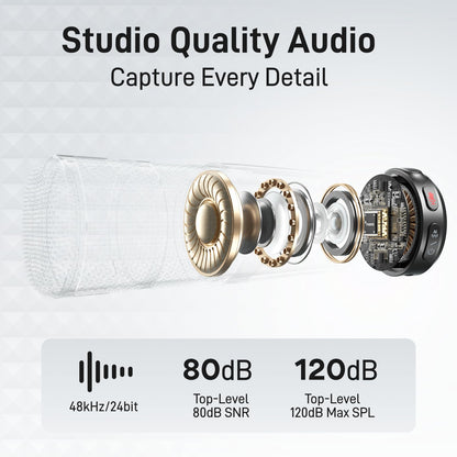 MAONO Micrófono Lavalier Inalámbrico Wave T5
