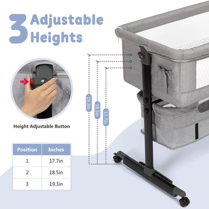 Semphis Moisés para Bebé 3 en 1 (Gray)