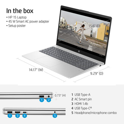 HP Laptop Full HD de 15.6" (256GB SSD / Windows 11)