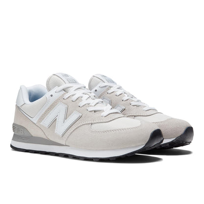 New Balance Men's 574 Core Sneaker, Nimbus Cloud/White