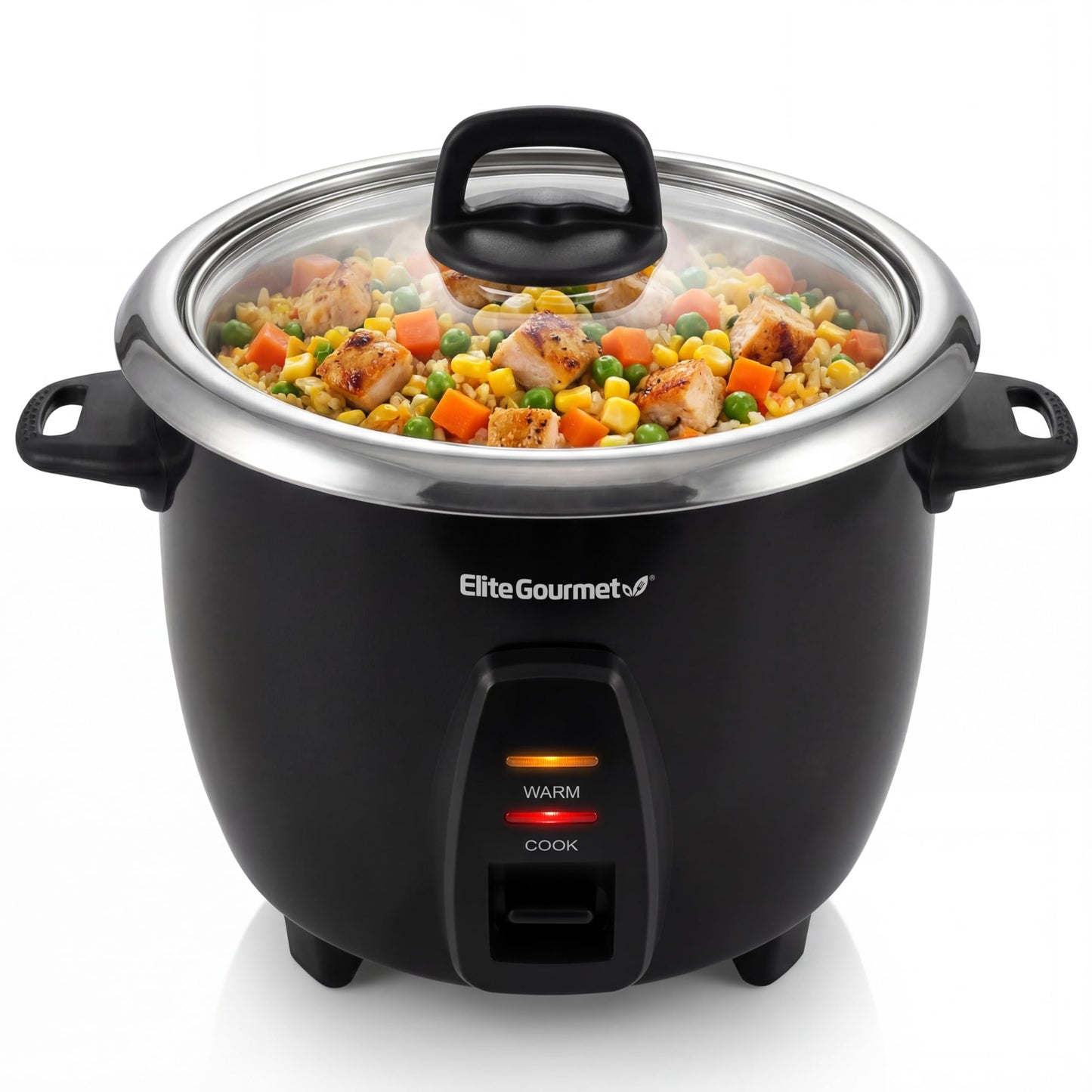 Elite Gourmet Olla Arrocera Eléctrica (Negro / Modelo ERC2010B#)