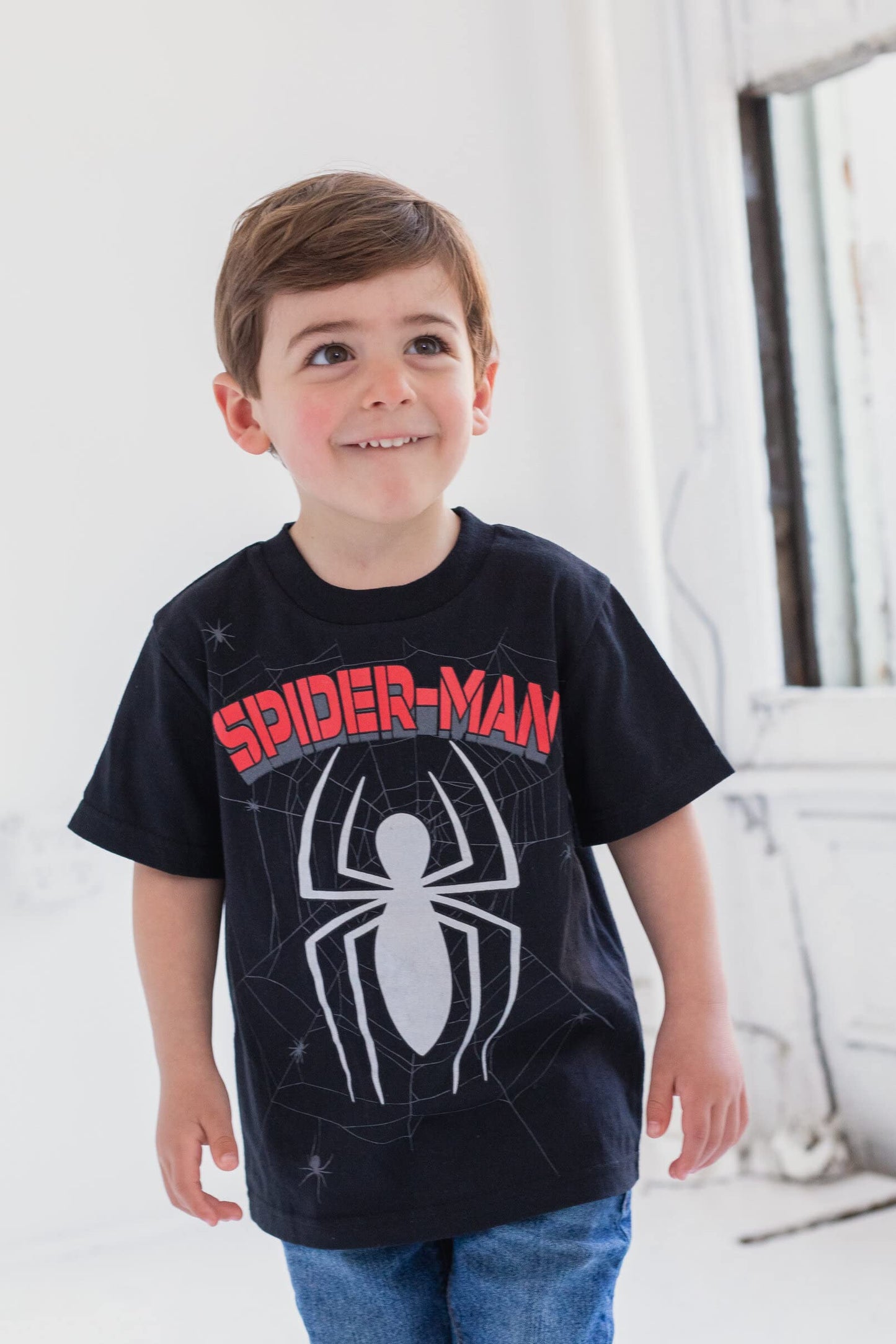 Marvel Camisetas de Spider-Man para Niños (Talla 4T / Paquete de 4)