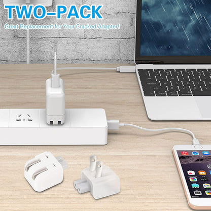 Mandalahuang Adaptador de Enchufe de Pared Mac (Paquete de 2)