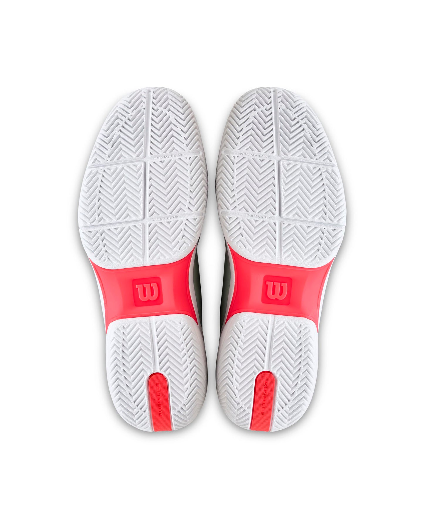 WILSON Rush Lite 5 Men's Tennis Shoe - White/Bay/Fiery Coral