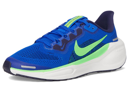 Nike, Unisex Kids, Pegasus 41 (Little Kid/Big Kid), Racer Blue/Green Strike/Imperial Purple