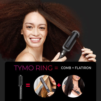 Cepillo Alisador de Cabello TYMO Ring (Negro)