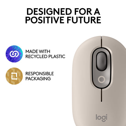 Logitech Mouse POP Inalámbrico (Mist)