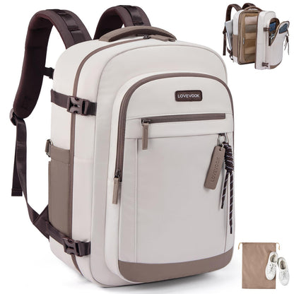LOVEVOOK Mochila de Viaje para Mujer (40L / 15.6")