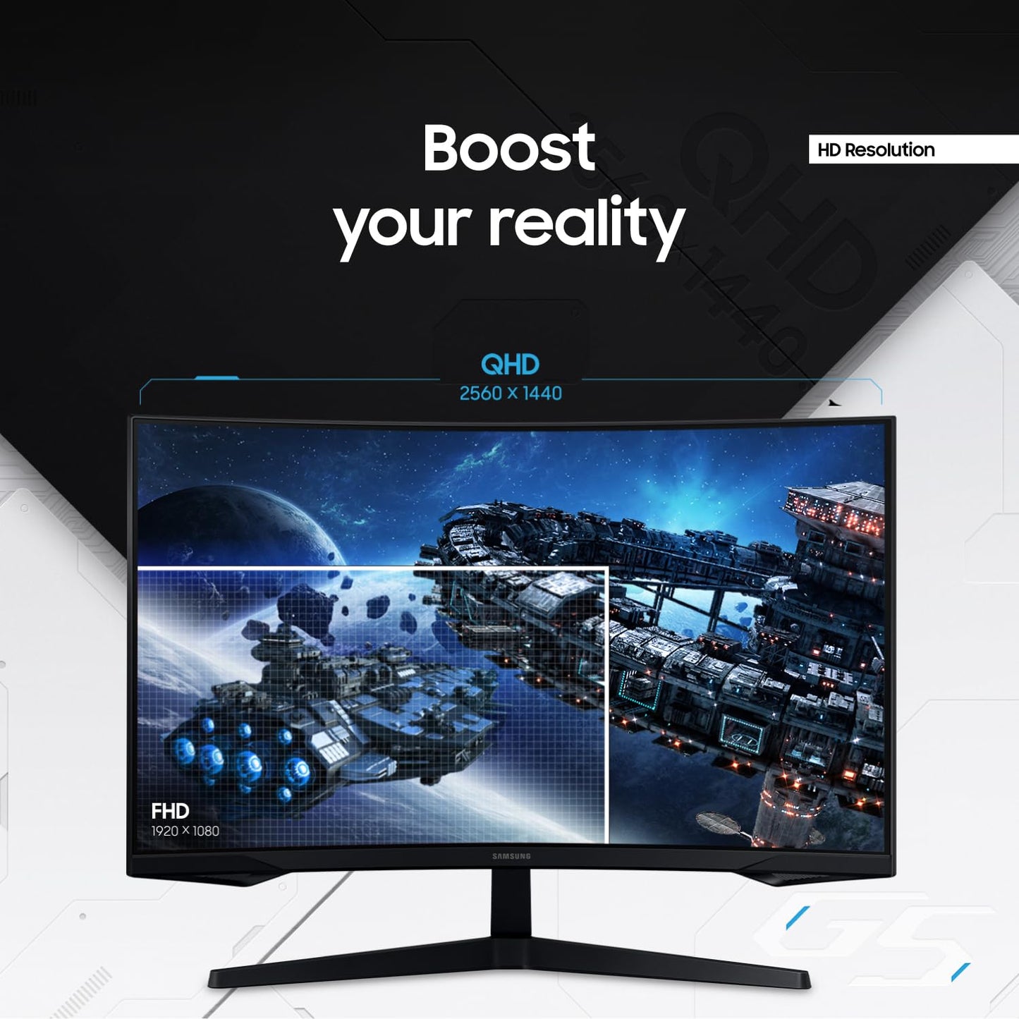 SAMSUNG Odyssey G55C Series Monitor Gaming Curvo (32" / 165Hz)