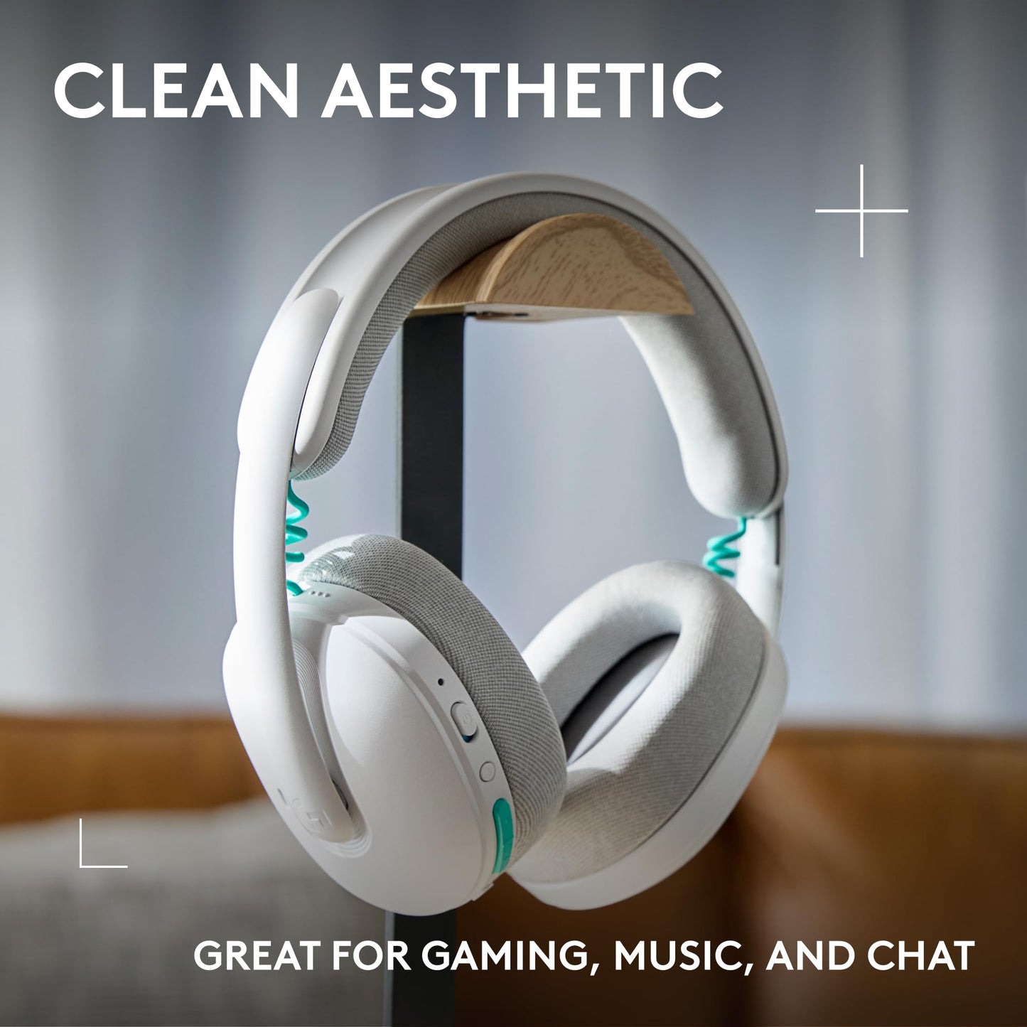 Logitech G325 Lightspeed Wireless Bluetooth Gaming Headset, All-Day Comfort, Built-in Mic with Noise Reduction, 24-Bit Audio, 24+ Hr Battery Life, for PC, PlayStation, Switch, Mobile – White