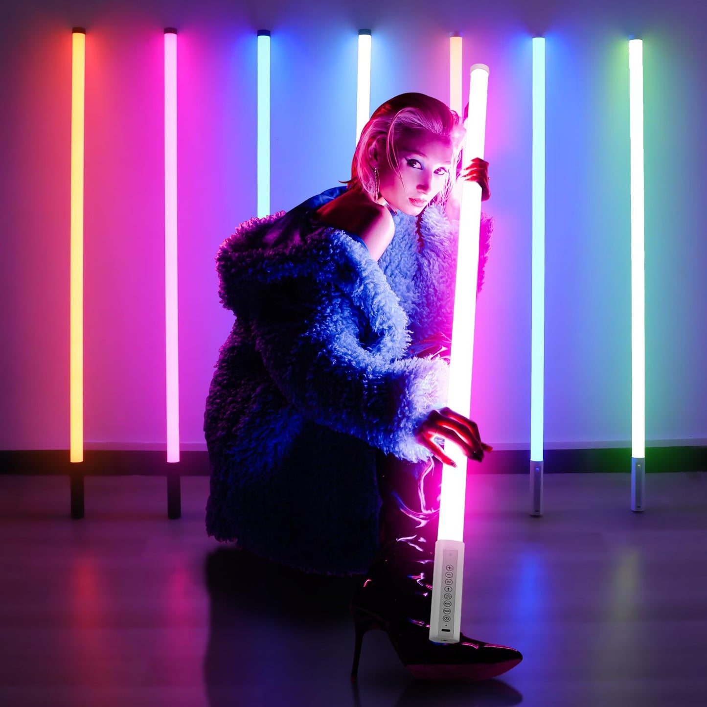 ZDMDRGB Tubos de Luz RGB Portátiles (Paquete de 6)