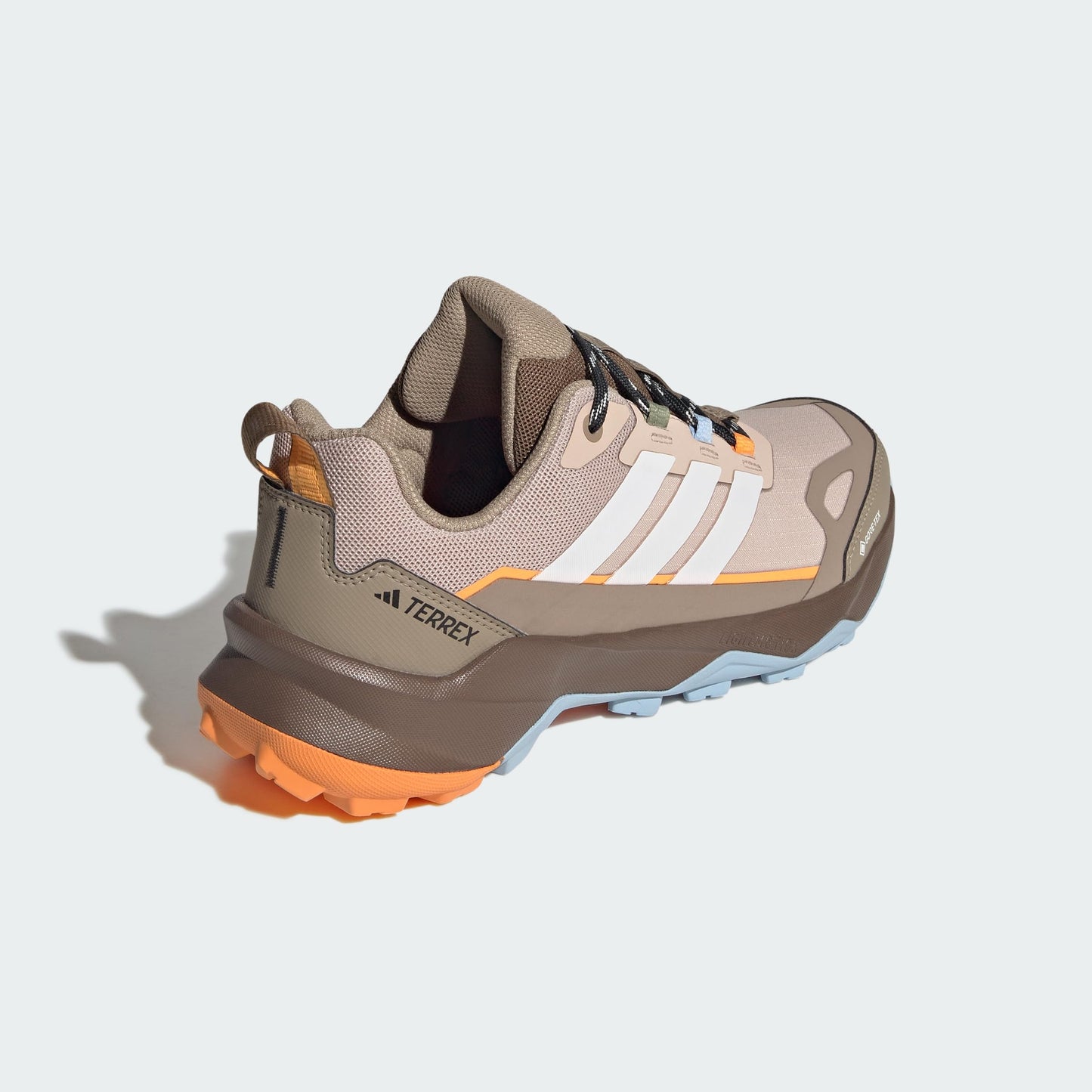adidas Women's Terrex Skychaser AX5 Gore-TEX Hiking, Wonder Taupe/Off White/Blue