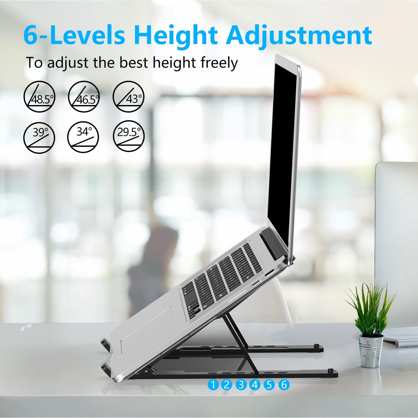 Gogoonike Soporte Ajustable para Laptop (Para Laptops de 10-15.6”)