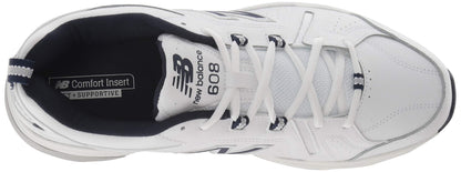New Balance Men's 608 V5 Casual Comfort Cross Trainer, White/Navy