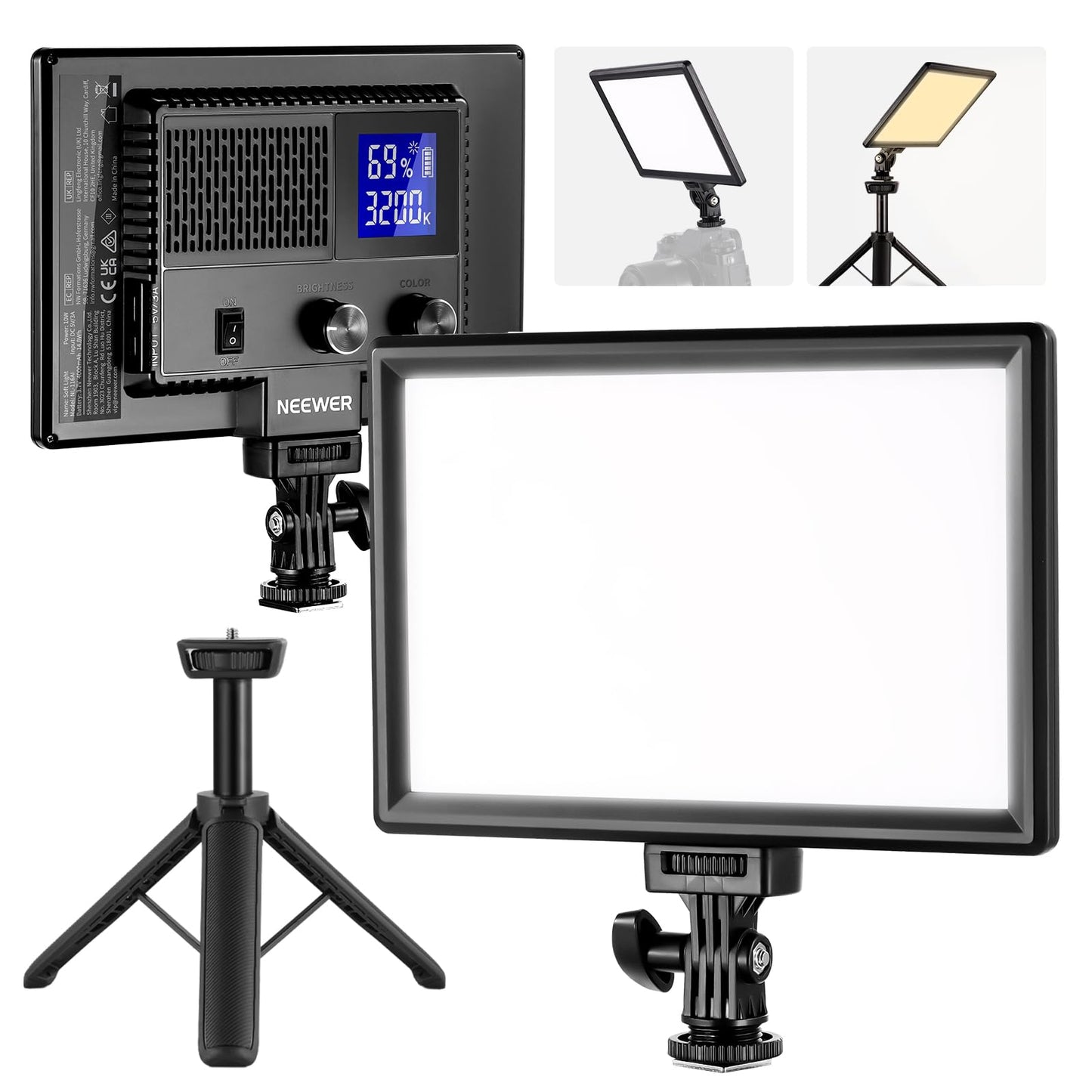 NEEWER Panel de Luz de Video LED de 9" (NL-116AI)