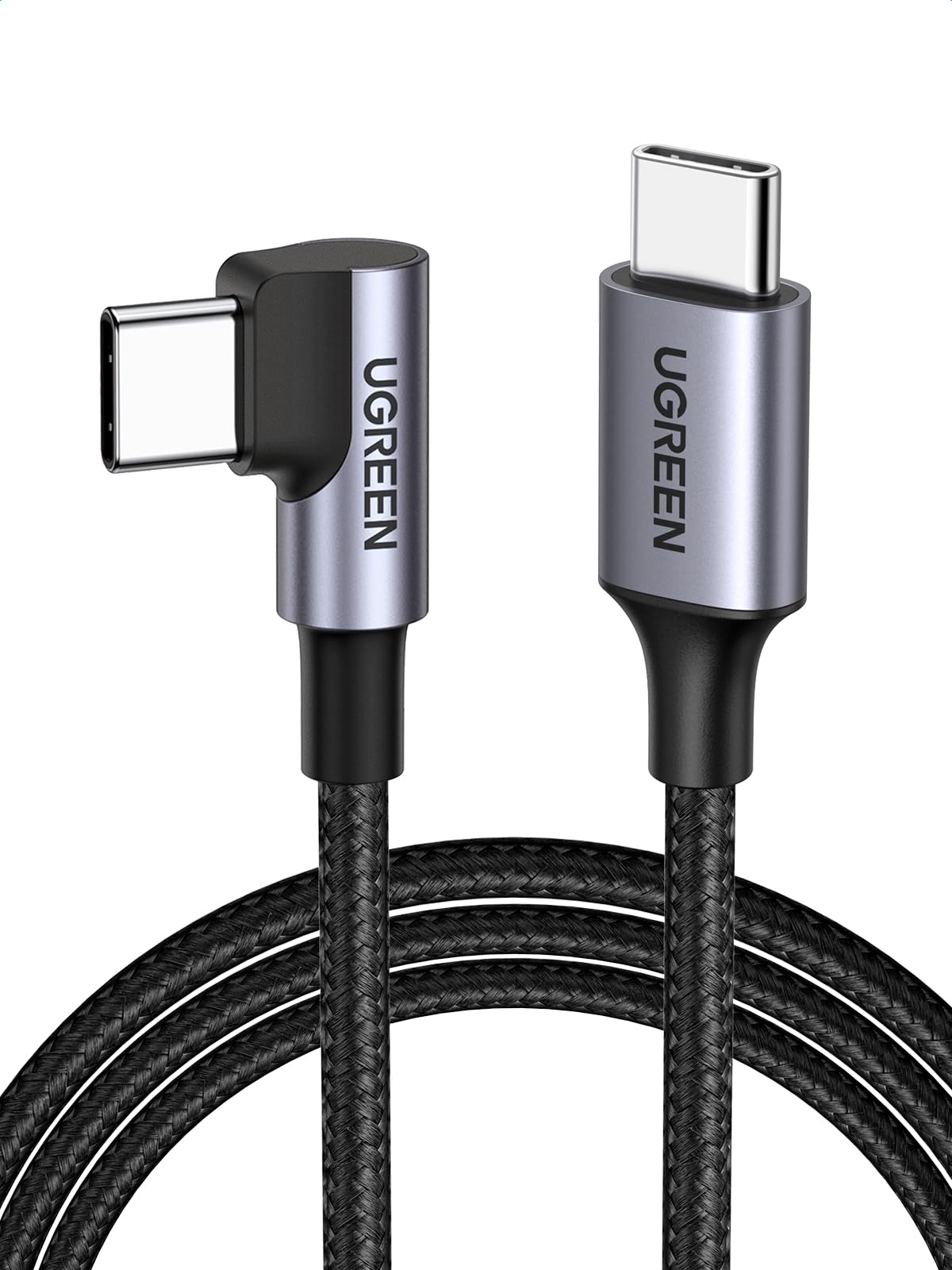 UGREEN Cable USB C en Ángulo Recto de 60W (3.3 pies)