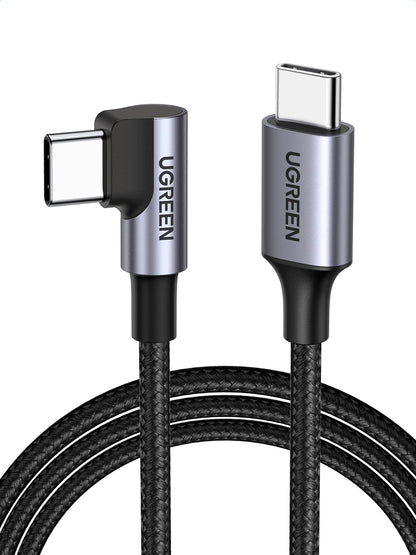 UGREEN Cable USB C en Ángulo Recto de 60W (3.3 pies)