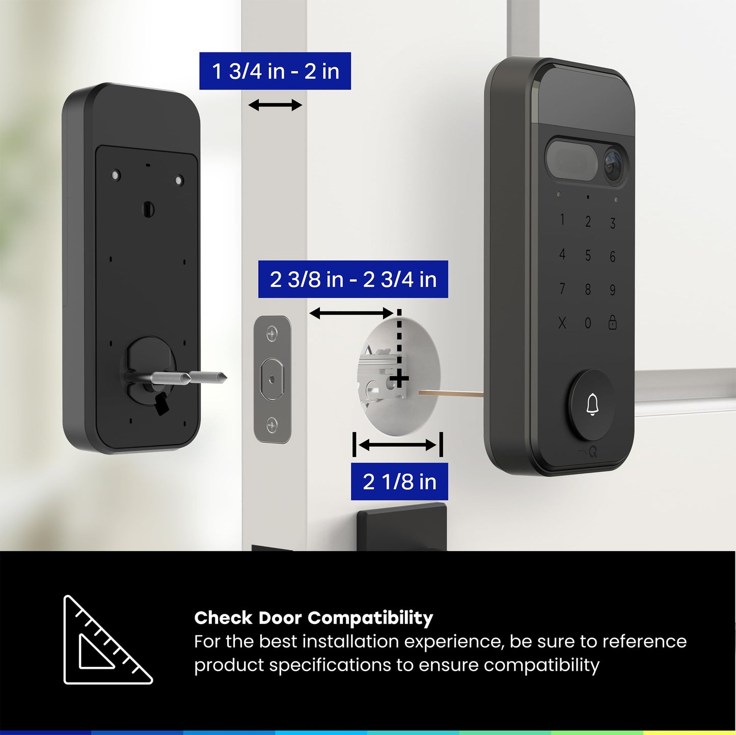 myQ Secure View™ Cerradura Inteligente 3 en 1