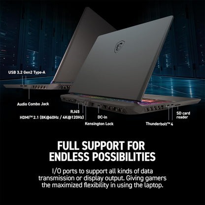 MSI Portátil Gaming Vector 16 HX AI 16" (1TB SSD + 1TB HDD / 16GB RAM)