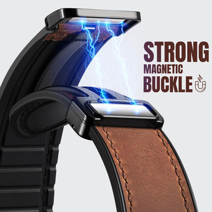 Charlam Correas Magnéticas de Cuero de 20mm (Para Samsung Galaxy Watch)