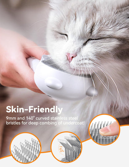 Cepillo a Vapor para Gatos Recargable USB