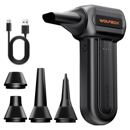 WOLFBOX MF60&MF70 Plumero Eléctrico de Aire Comprimido (Negro)