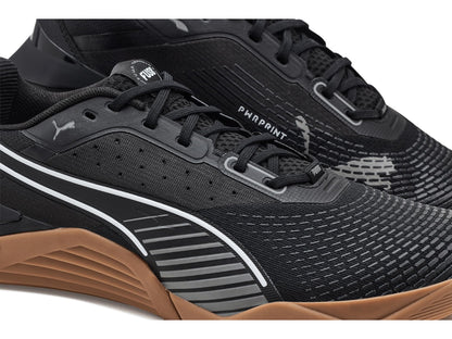 PUMA Mens Fuse 4.0 Cross Training Shoes Black/Cast Iron/Gum White