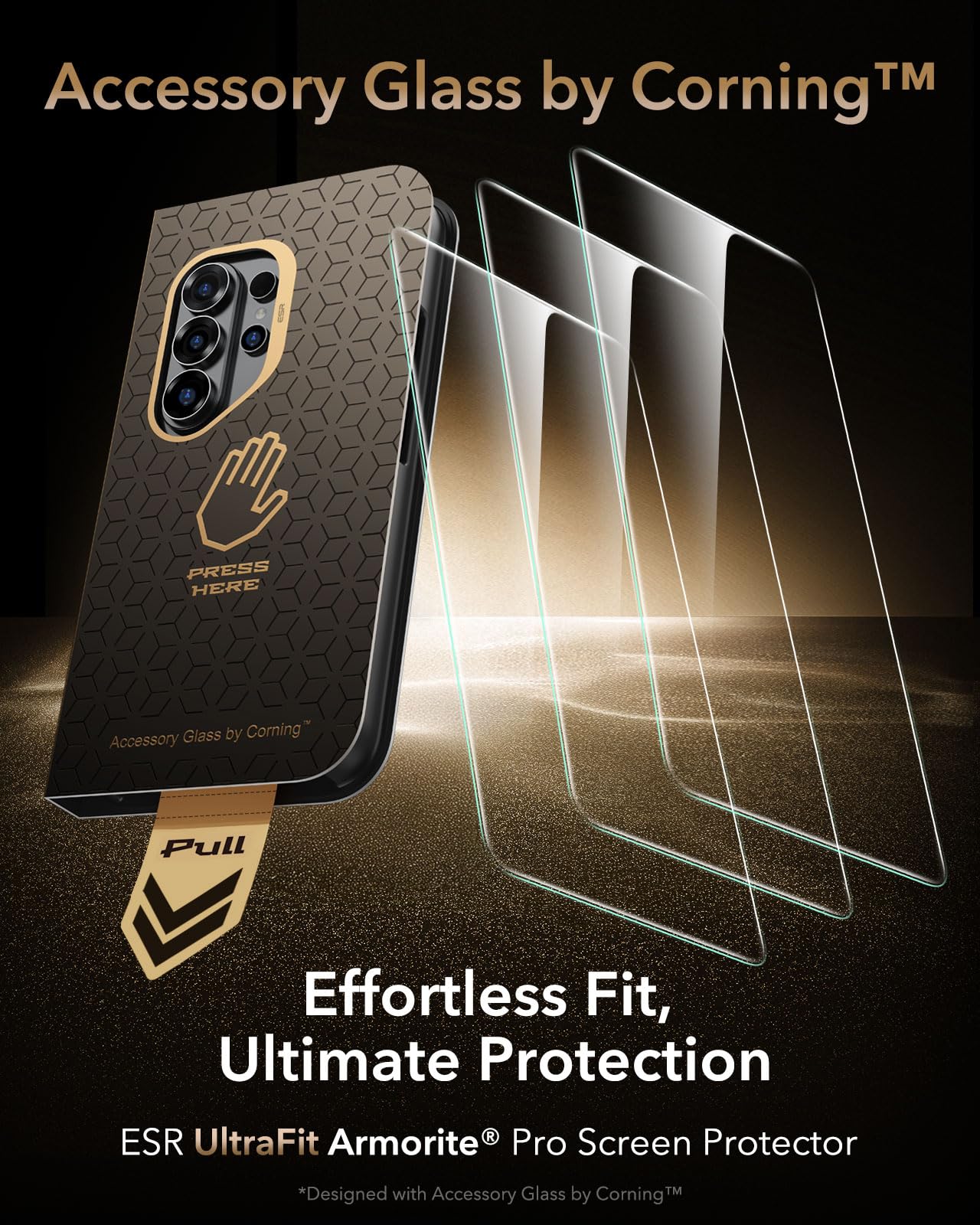 ESR Cristal Accesorio Corning™ Protector de Pantalla para Galaxy S26 Ultra