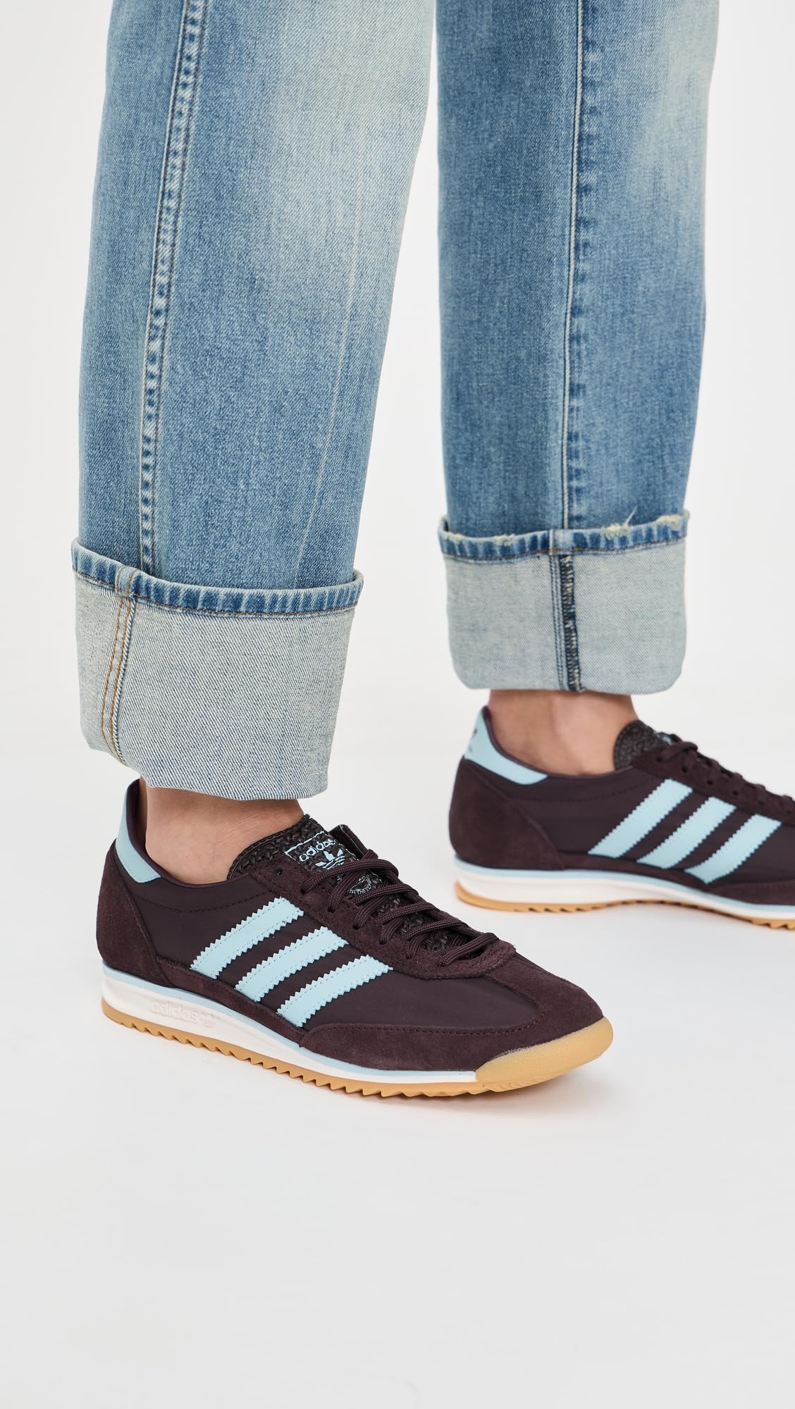 adidas Womens Sl 72 Og Sneakers Shoes Casual - Brown - Size