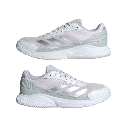 adidas Women's Courtquick Padel, White/Silver Metallic/White