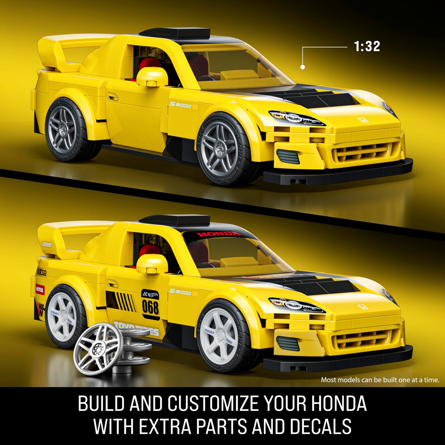 Mattel Set de Construcción Hot Wheels Speed Series ('07 Honda S2000)