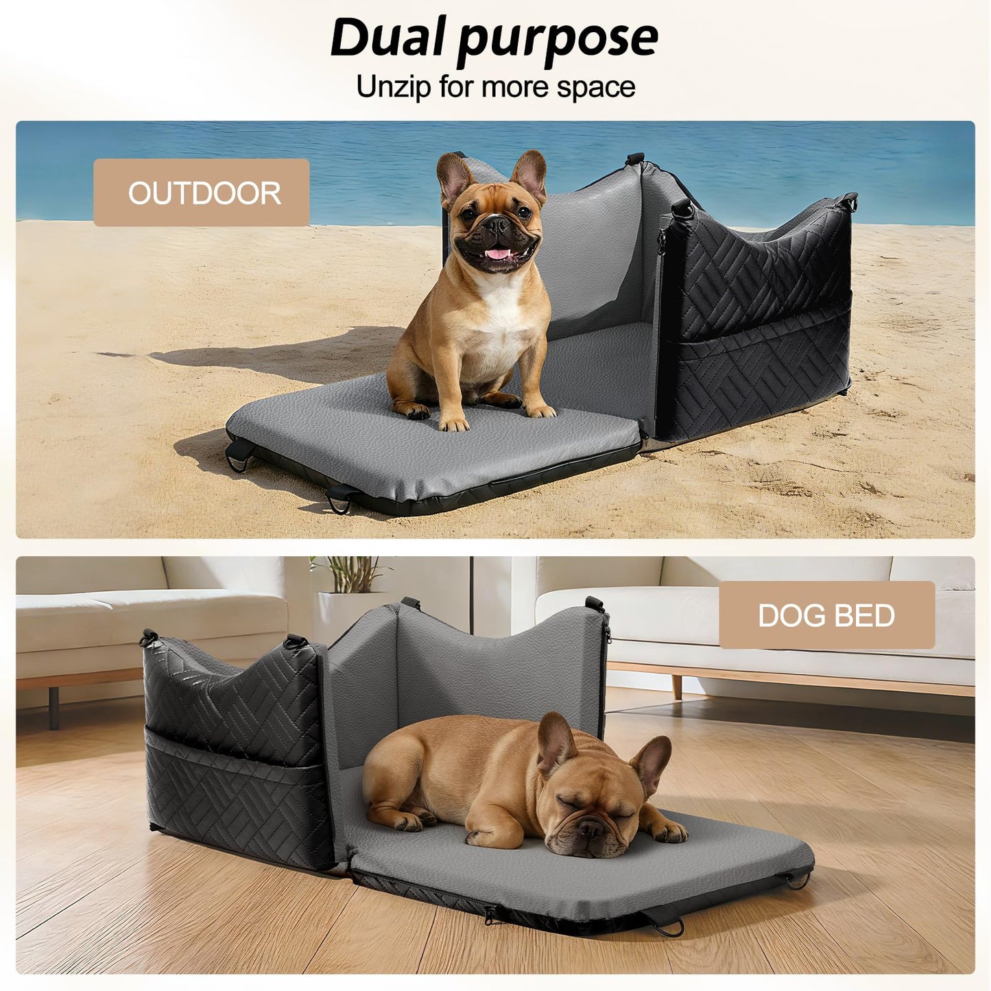 JOEJOY Asiento de Coche para Perros (Pequeños y Medianos)