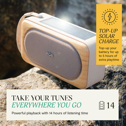 House of Marley Roots Altavoz Solar Portátil (Crema / 14 Horas)