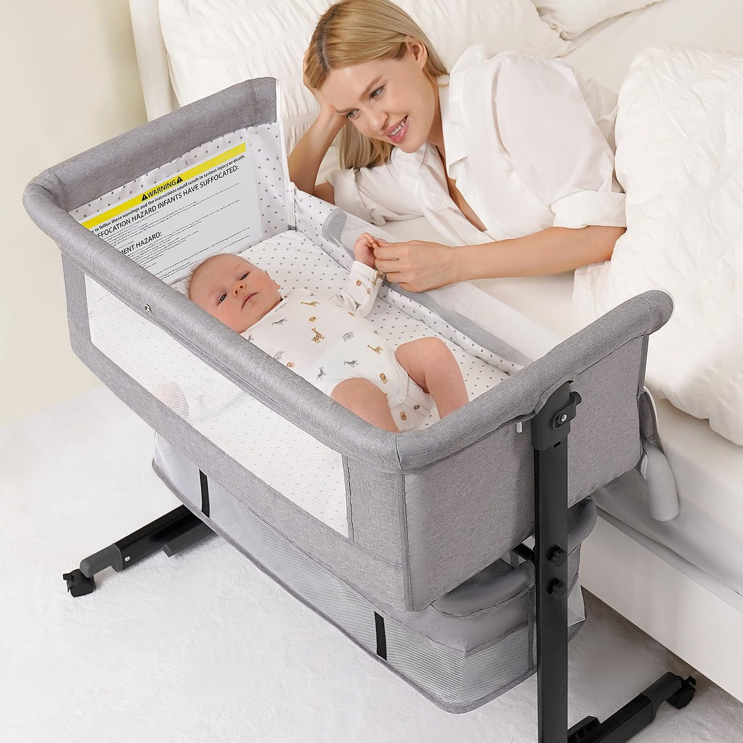 Semphis Moisés para Bebé 3 en 1 (Gray)