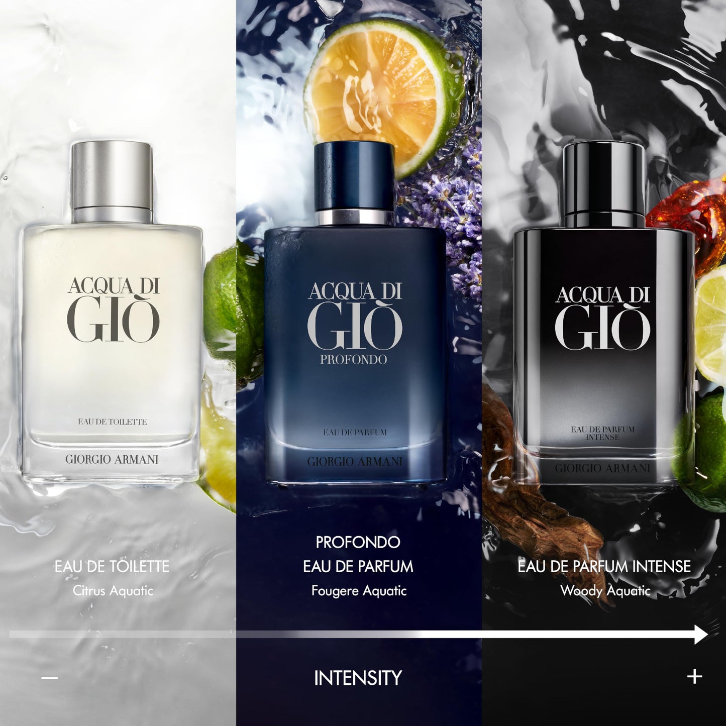 Armani Beauty Acqua di Giò Intense para Hombre (3.3 Fl Oz / EDP)