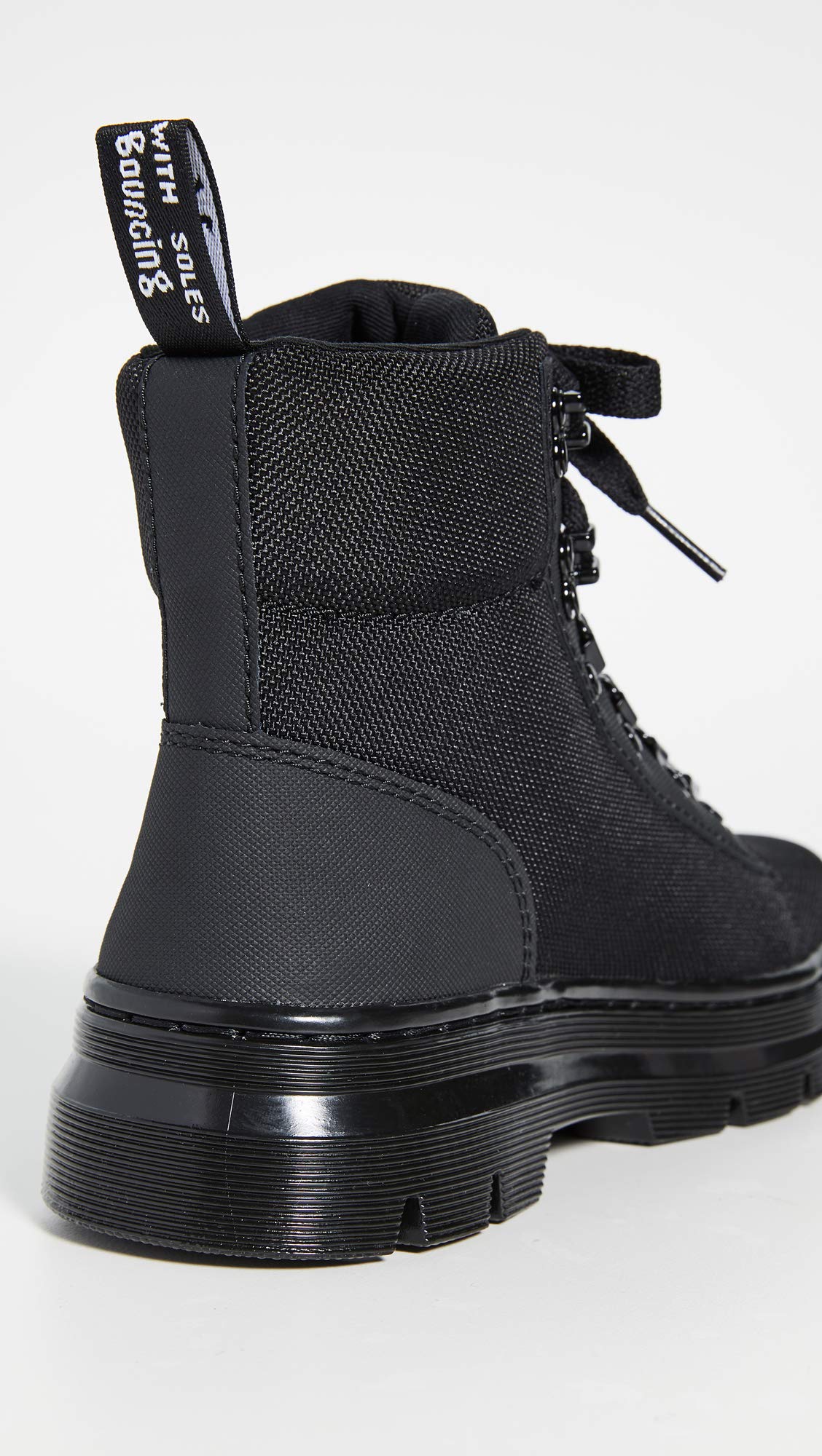 Dr. Martens Women's Combs W Combat Boot, Black/Black