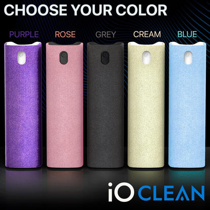 IO CLEAN Mini Spray Limpiador de Pantallas (Gris)