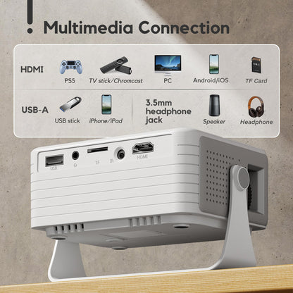 AKIYO Mini Proyector 1080P Actualizado 2026