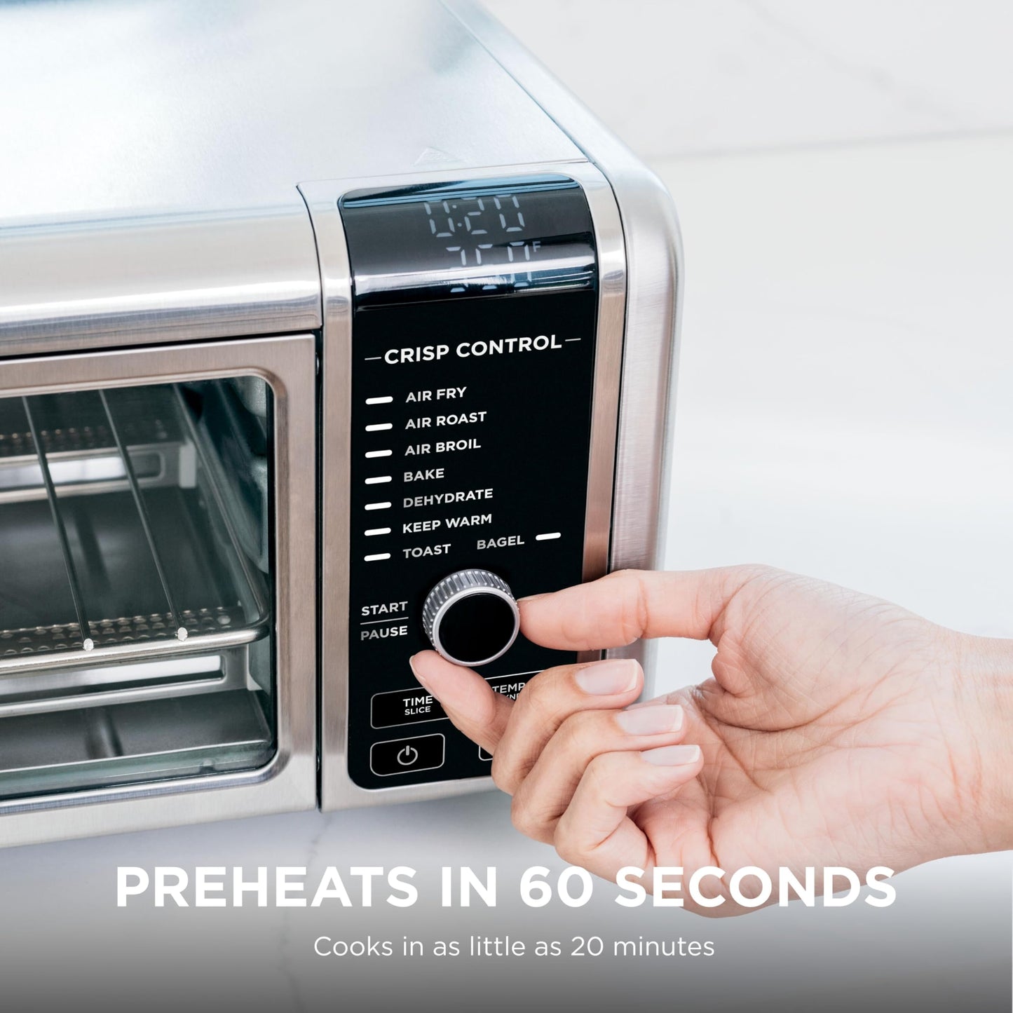 Ninja Horno Tostador y Freidora de Aire Digital (SP101 / Silver)