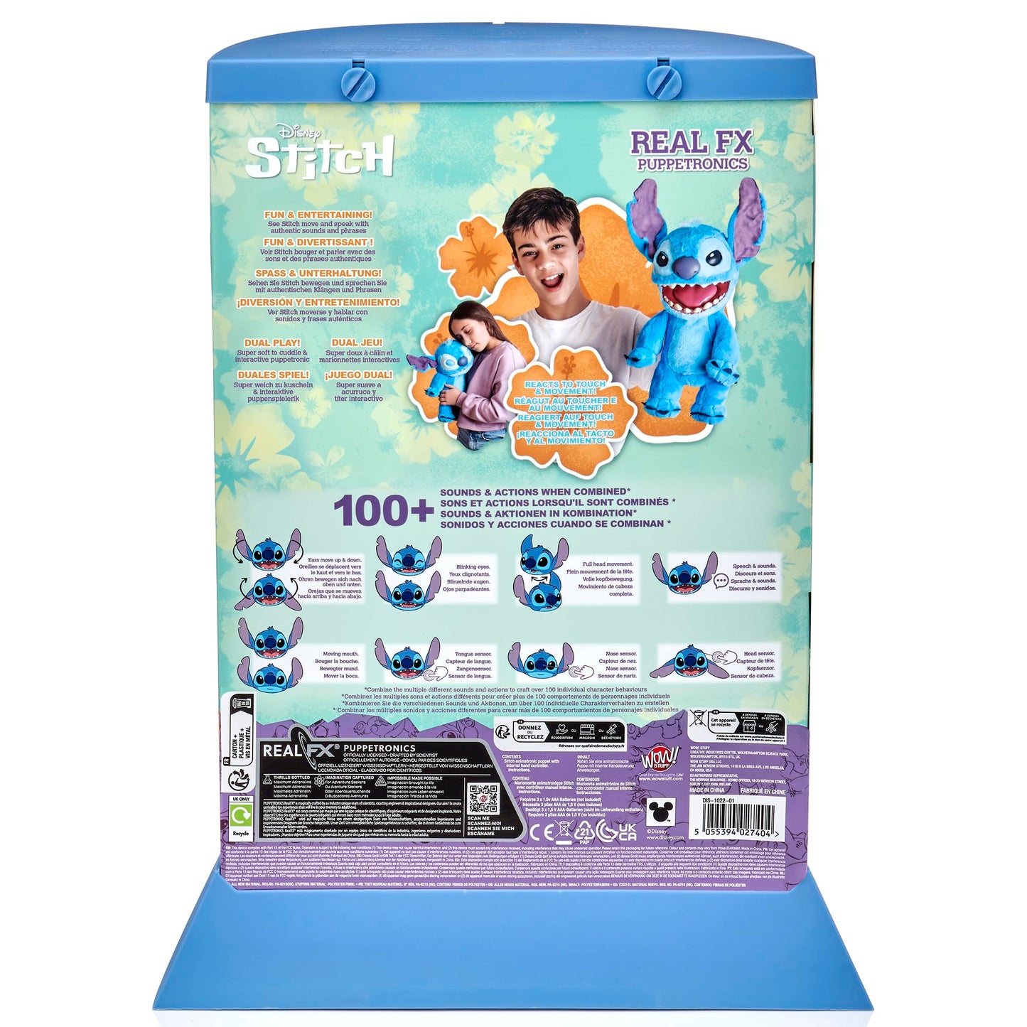 Wow! Stuff Marioneta Stitch Puppetronic de Disney (18 Pulgadas)